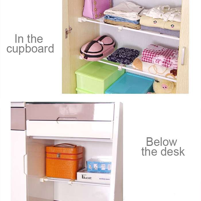 Wardrobe Storage Layered Baffle Cabinet Shelf Dormitory Partition Cupboard Partition Board, Width: 2
