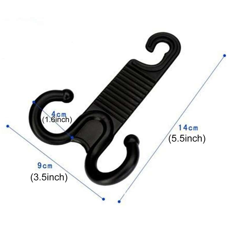 2 PCS Young Player Claw Shape Durable Car Seat Back Hook Trunk Bag Hanger Holder Auto Headrest Lugga
