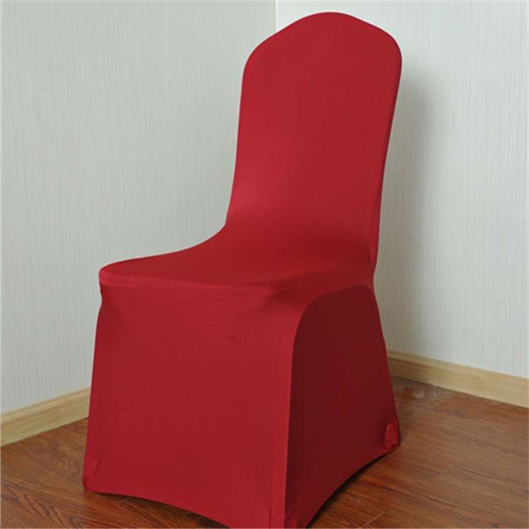 Elastic Chair Cover Weddings Banquet Restaurant Chair Covers(White)