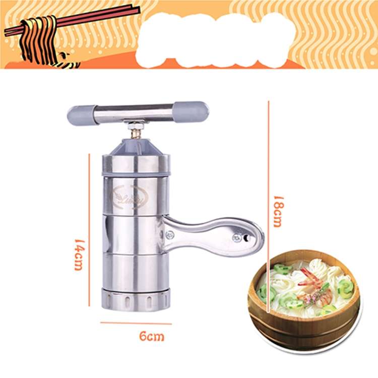 Household Stainless Steel Manual Pasta Machine Hand Pressure Noodle Machine Noodle Maker with 5 Mode