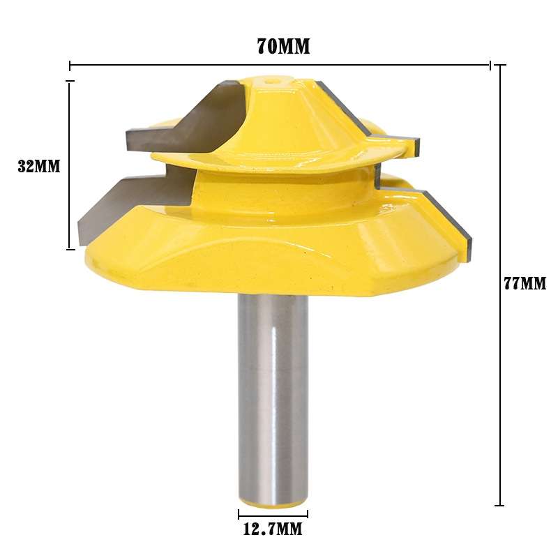 1/2 x 2-3/4 Shank Woodwork 45 Degree Engagement Tenon Cutter Blade Right Angle Accessories Knife Woo