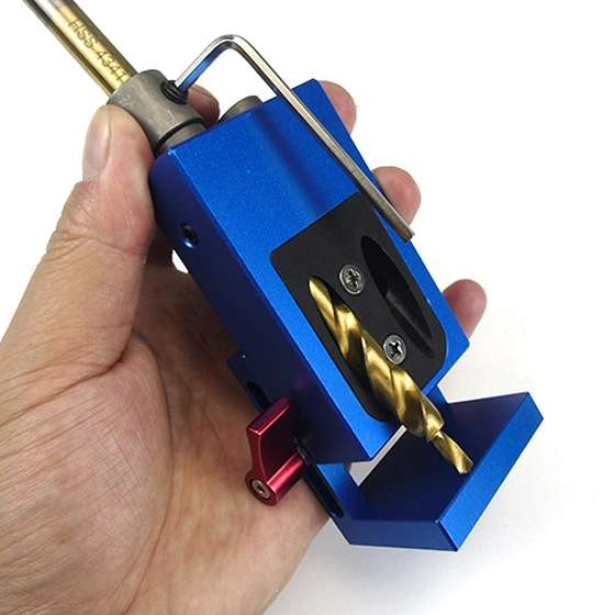XK-1 A Aluminum Alloy Woodworking Oblique Hole Locator Woodworking Punch Tool