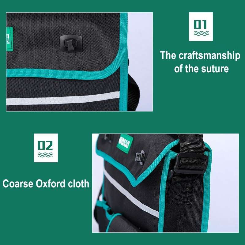 01 Type Multi-function Canvas Cloth Thickening Electrician Belt Pouch Maintenance Tools Shoulder Bag