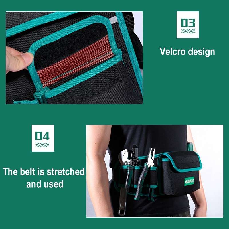 01 Type Multi-function Canvas Cloth Thickening Electrician Belt Pouch Maintenance Tools Shoulder Bag