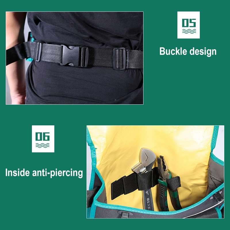 01 Type Multi-function Canvas Cloth Thickening Electrician Belt Pouch Maintenance Tools Shoulder Bag