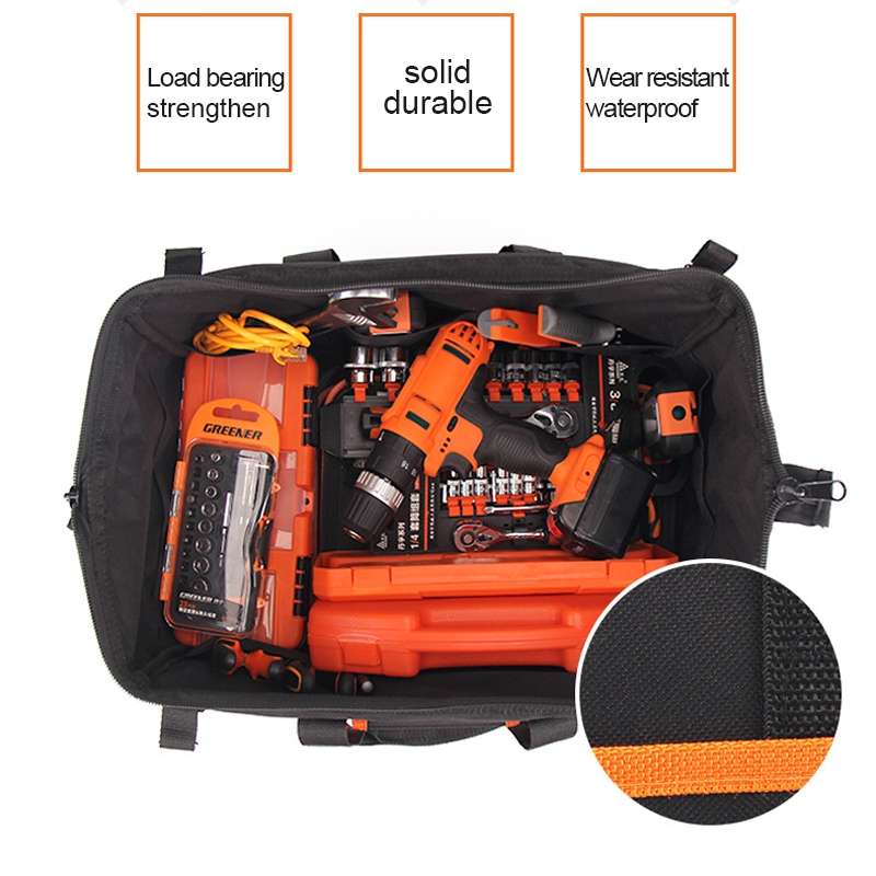 Multi-function Oxford Cloth Electrician Belt Pouch Maintenance Tools Handbag Shoulder Bag Convenient