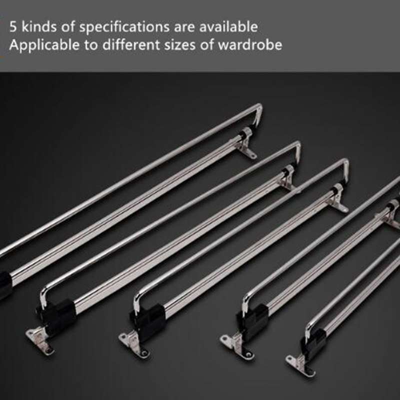Telescopic Rail Pull-Out Wardrobe Clothes Hanger(30cm)