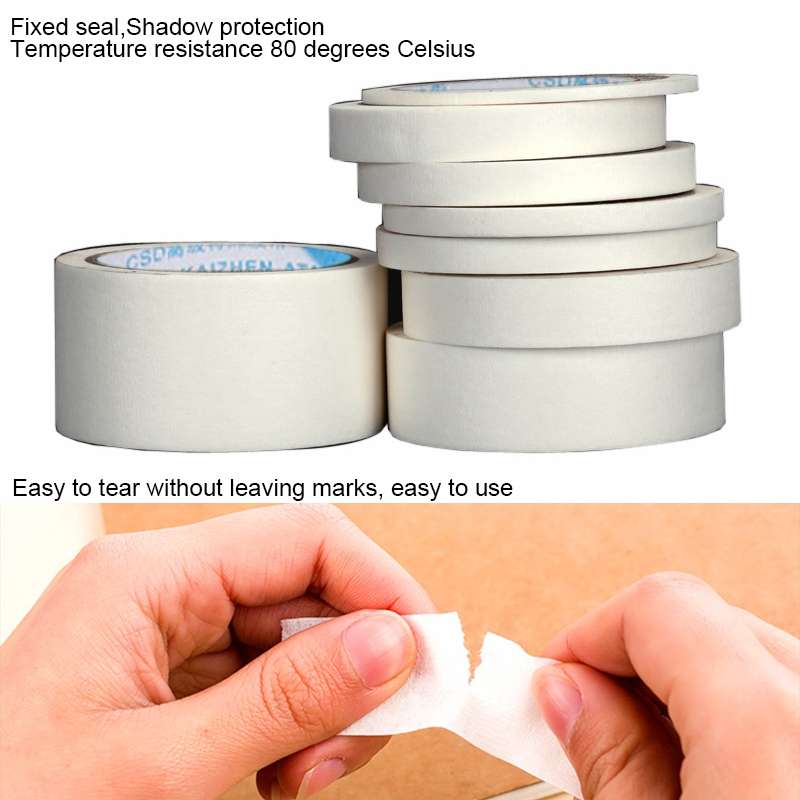 18 Volumes High Adhesion Decoration Spraying Masking office Writing Beautiful Paper Tape, Size: 50m