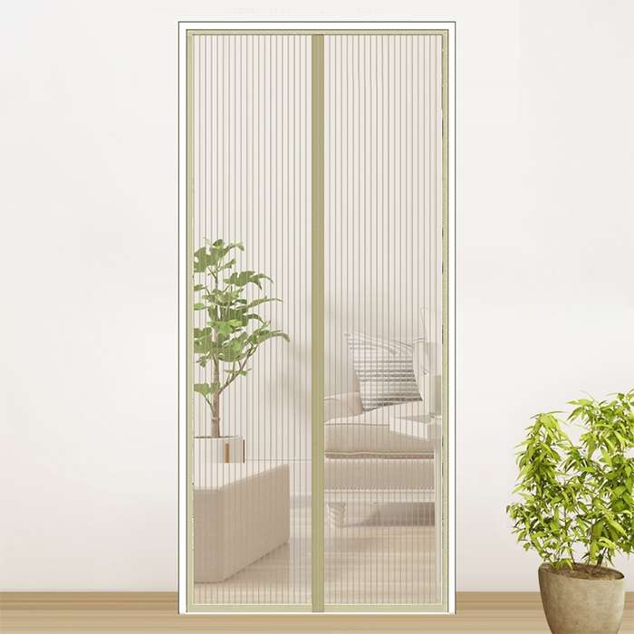 Magnetic Door Curtain Mosquito-proof Screen Door Curtain, Size:210x100cm(Coffee)