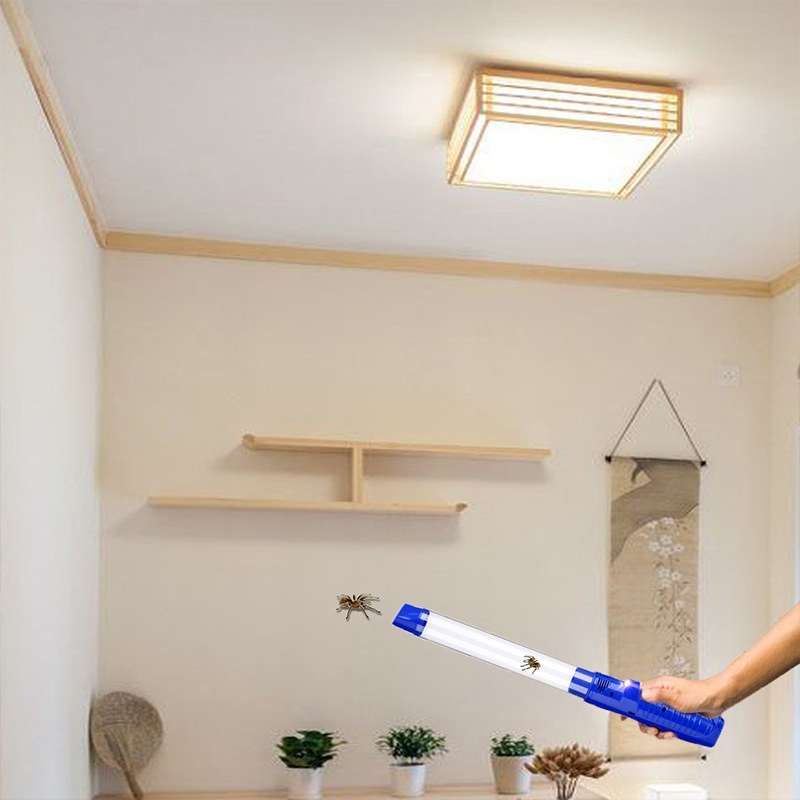 SK818 USB Charging Insects Bugs Suction Traps Electric Pest Spider Catcher with LED Light(Blue)