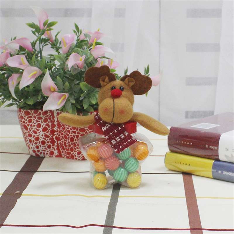 Star Shape Santa Claus Candy Jar Christmas Decoration