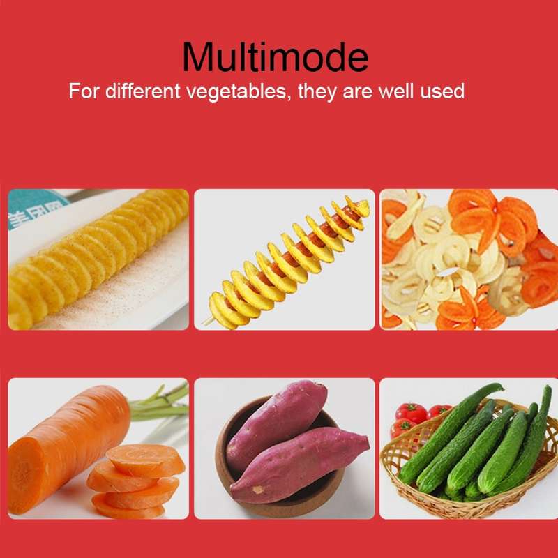 528-6 Popular Tornado Potato Slicer Manual Twist Spiral Potato Cutter Whirlwind Potatoes Machine Pot