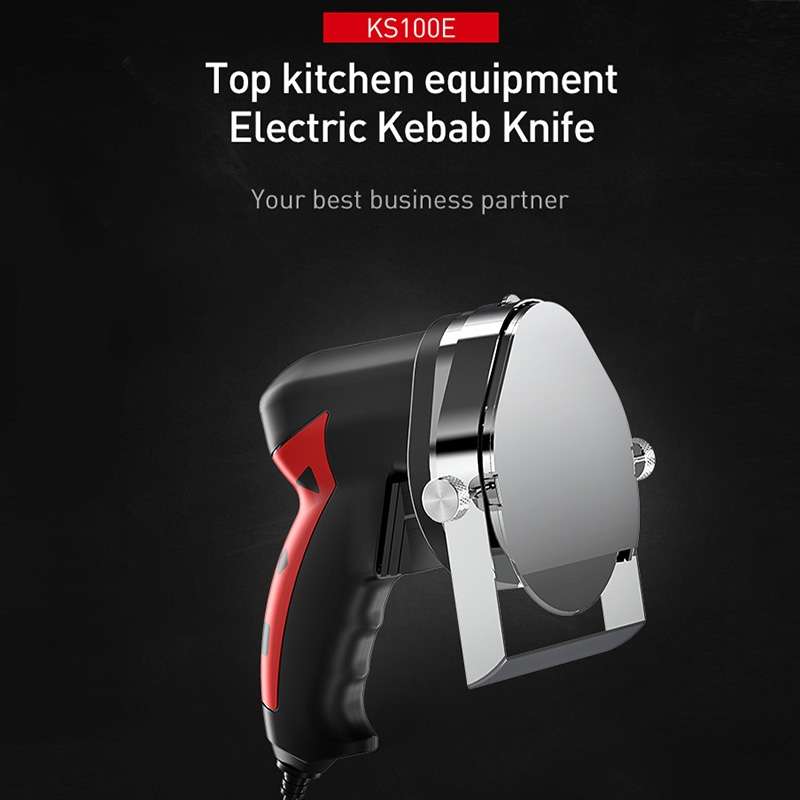Portable Meat Slicer Electric Meat Cutter Turkish Barbecue Slicer, EU Plug