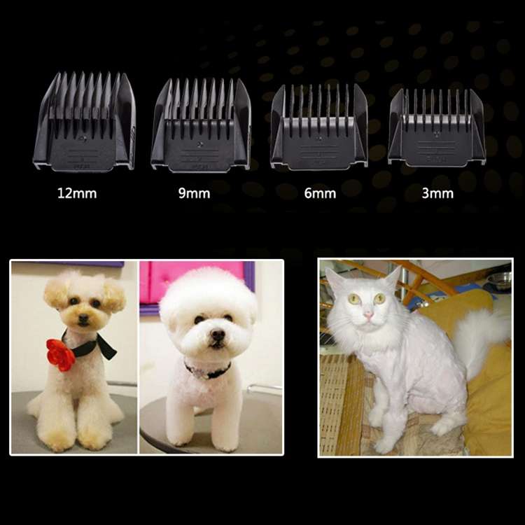 P2 110-240V Ceramics Titanium Professional Pet Electric Scissors Pets Hair Clippers with Four Combs