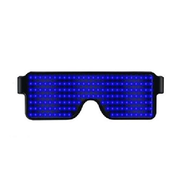 Night Club Bar Disco LED Light Emitting Glasses Festival Party USB Charging Shutter Dynamic Flash Gl