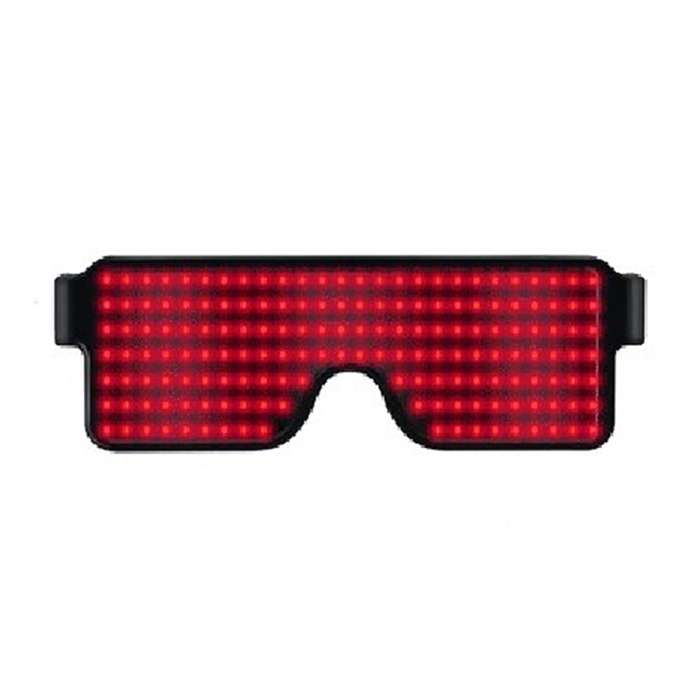 Night Club Bar Disco LED Light Emitting Glasses Festival Party USB Charging Shutter Dynamic Flash Gl
