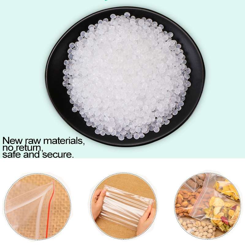 100pcs/pack PE Self Sealing Clear Zip Lock Packaging Bag, 20cm x 30cm, Custom Printing and Size are