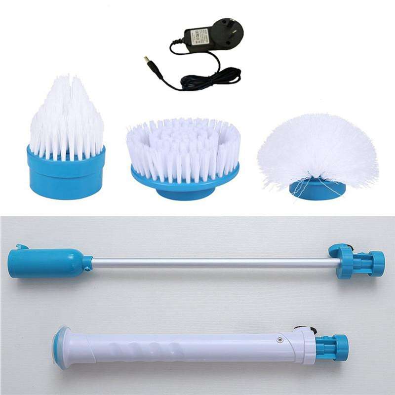Multi-function Tub and Tile Scrubber Cordless Power Spin Scrubber Power Cleaning Brush Set for Bathr