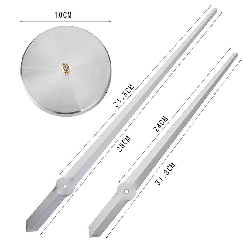 Creative DIY Stainless Steel Wall Clock Home Office Decoration (Silver)