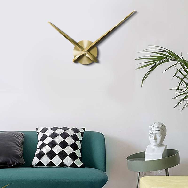 Creative DIY Stainless Steel Wall Clock Home Office Decoration (Silver)
