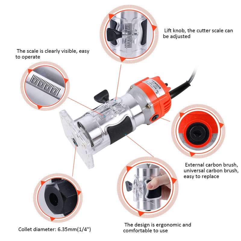 Wood Trimming Slotted Electromechanical Power Tool