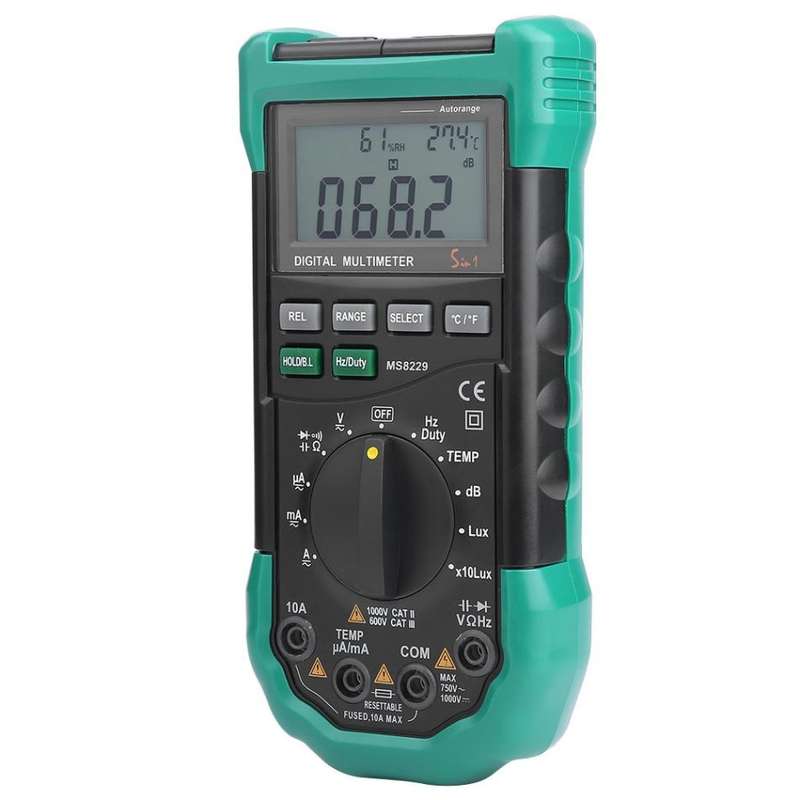 BSIDE MS8229 Digital Multimeter LUX Noise Meter Temperature Humidity Tester