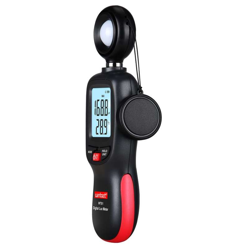 Wintact WT81 Digital Light Lux Meter for Factory / School / House Various Occasion, Range: 0-200,000