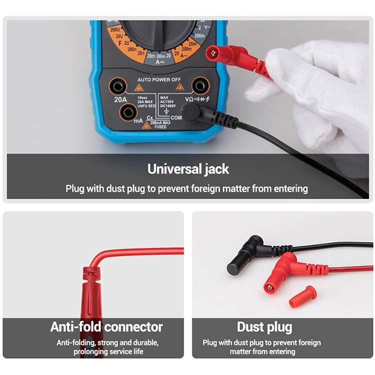 5 PCS CAT III 1000V 20A Multimeter Test Leads Probes