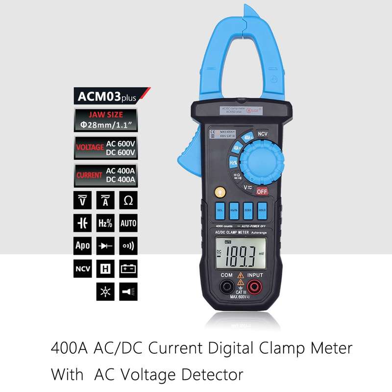 BSIDE ACM03 Plus 400A AC / DC Clamp Meter