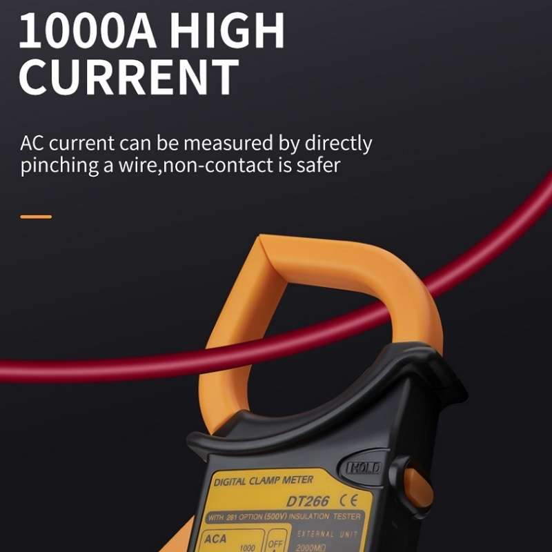 ANENG 266X Automatic High-Precision Clamp Multimeter with Buzzer (Yellow)