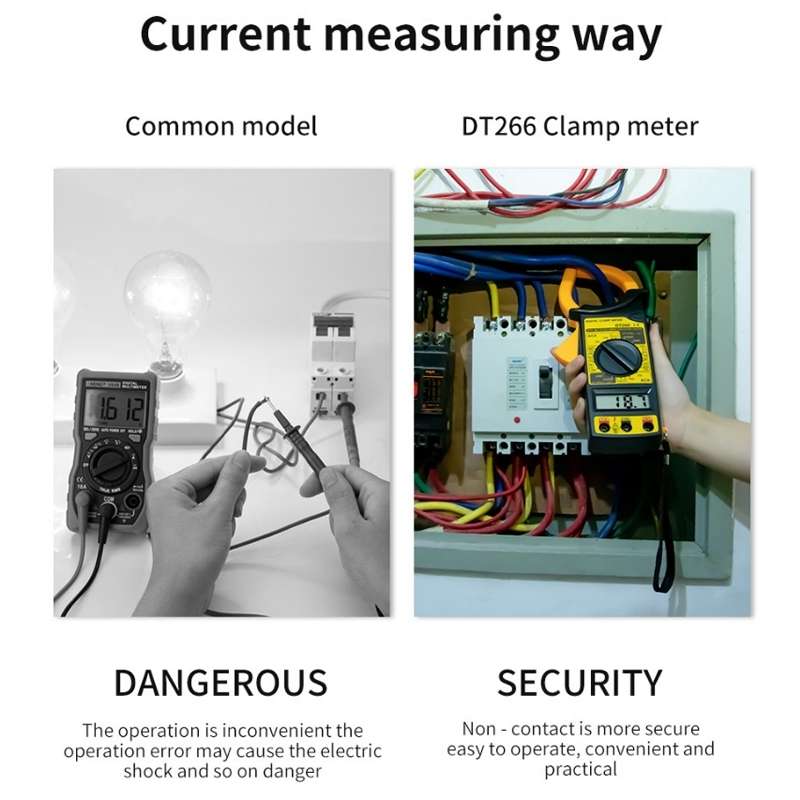 ANENG 266X Automatic High-Precision Clamp Multimeter with Buzzer (Yellow)