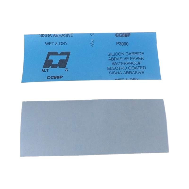 10pcs Grit 1000 Wet And Dry Polishing Grinding SandpaperSize: 23 x 9cm (Blue)