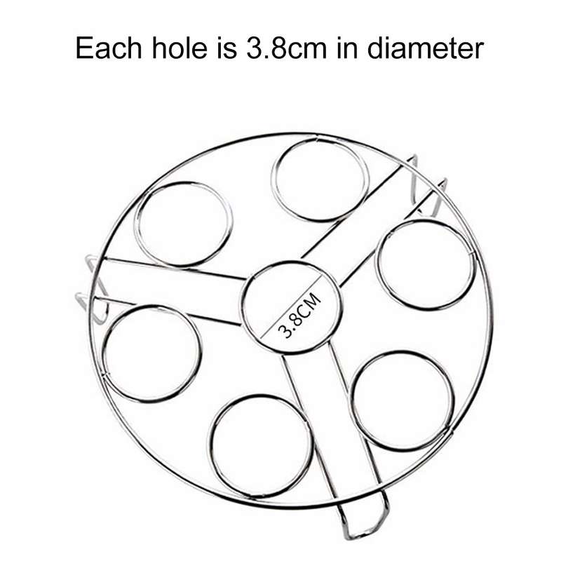 Steamer Rack Basket Egg Vegetable Steaming Trivet for Instant Pot Pressure Cooker, Diameter: 17.5cm,