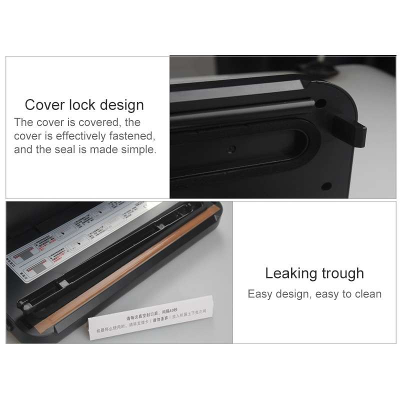 Household Commercial Food Vacuum Plastic Packaging Machine Sealer Closer Machine, UK Plug(White)