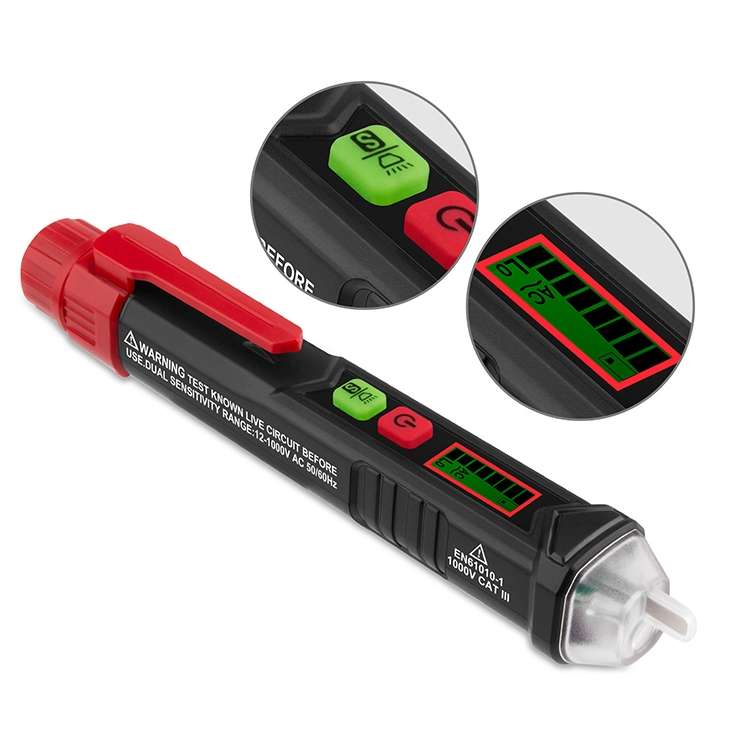 HABOTEST HT100 High-sensitivity LCD Digital Display Sound and Light Alarm Test Pen