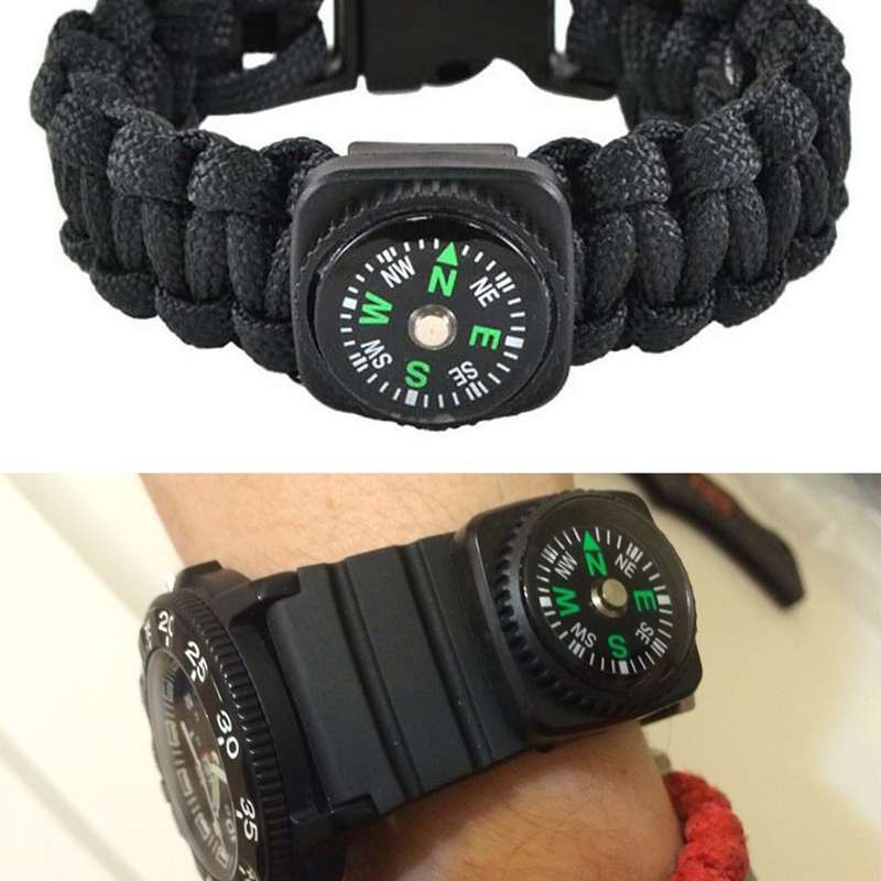 10 PCS 20mm Outdoor Sports Camping Hiking Pointer Guider Plastic Compass Hiker Navigation, Random Co