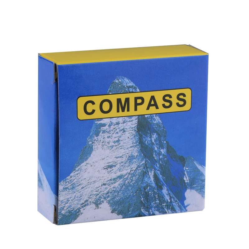 Portable Brass Pocket Camping Hiking Golden Luminous Display Compass Navigation Outdoor Activities P