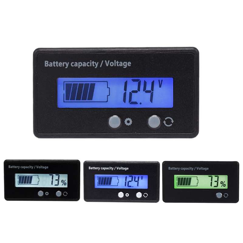 H6133 12V-84V Lead-acid Battery Voltage Tester Percentage Voltmeter Gauge Lithium Battery Status Mon