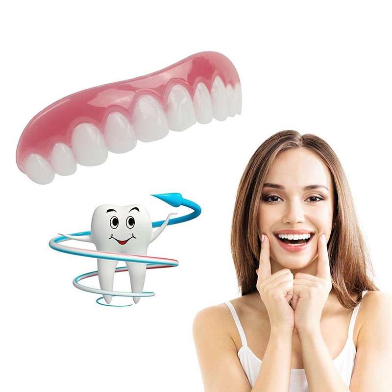 Silicone Whitening Simulation Braces Comfort Fit Flex Curved Teeth Dentures Beauty Tools, Length: 7c