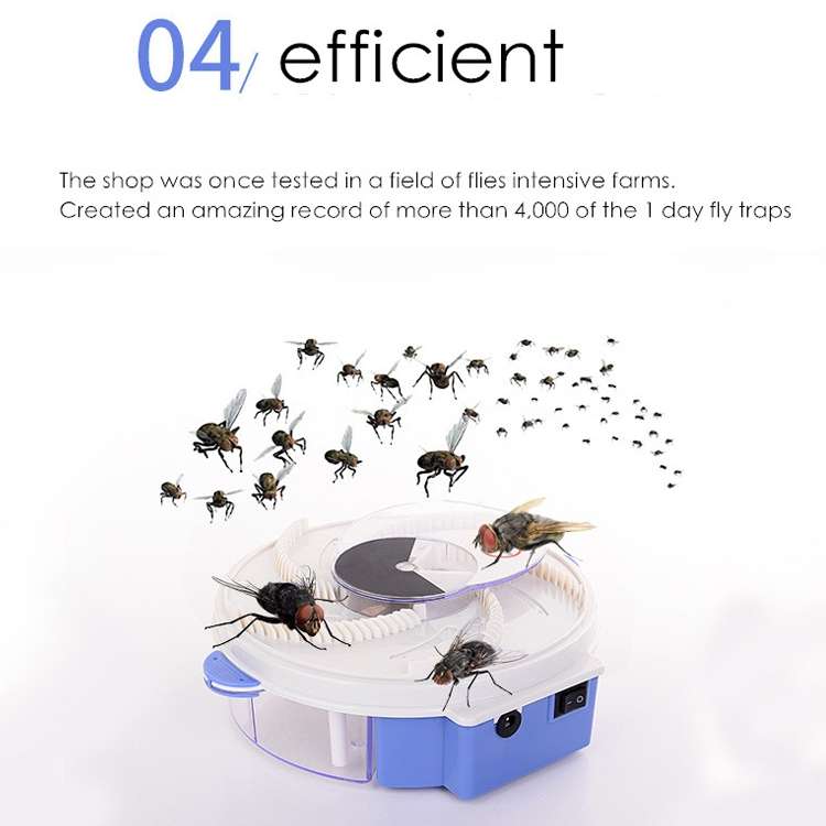 Electric Rotary Fly Catcher Flytrap Mosquito Killer Repellent, US Plug