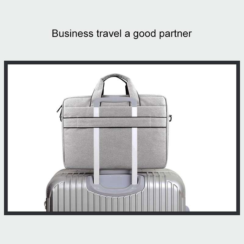 Breathable Wear-resistant Thin and Light Fashion Shoulder Handheld Zipper Laptop Bag with Shoulder