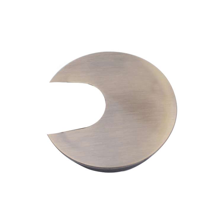 2 PCS Desk Computer Desktop Zinc Alloy Round Threading Box Hole Cover, Hole Diameter: 35mm (Brushed