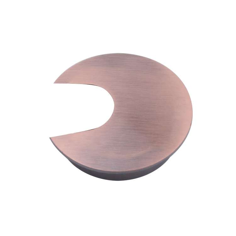 2 PCS Desk Computer Desktop Zinc Alloy Round Threading Box Hole Cover, Hole Diameter: 35mm (Brushed