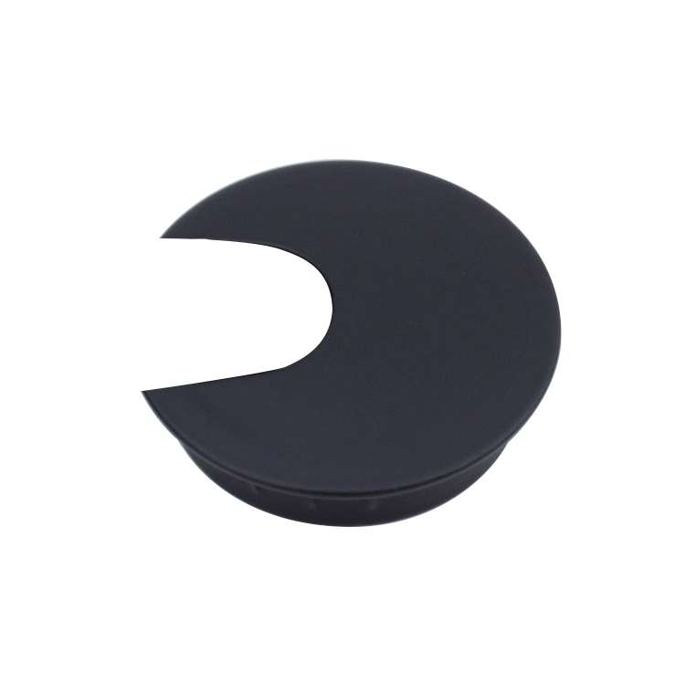 2 PCS Desk Computer Desktop Zinc Alloy Round Threading Box Hole Cover, Hole Diameter: 35mm (Brushed