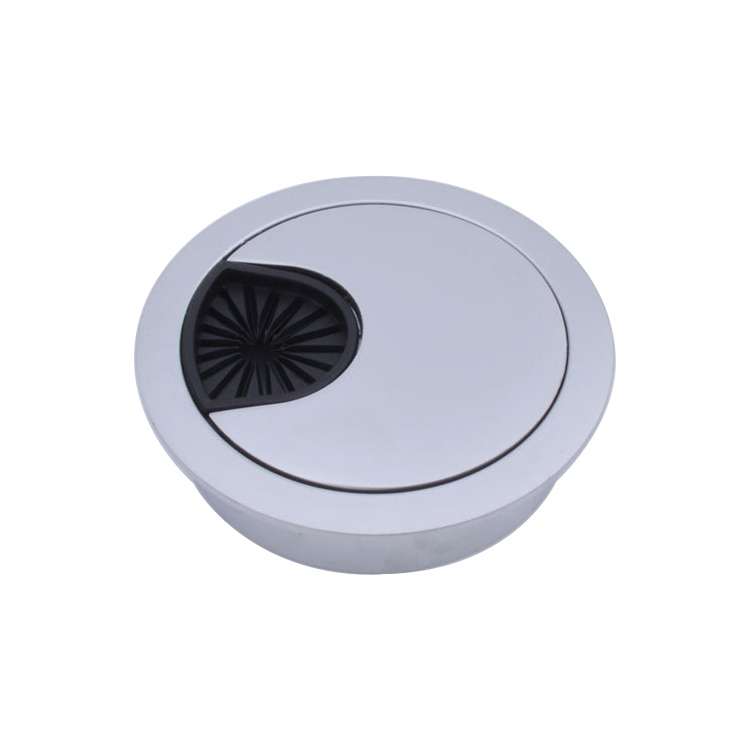 2 PCS Desk Computer Desktop Zinc Alloy Round Threading Box Hole Cover, Hole Diameter: 50mm (Green Br