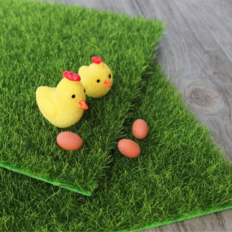 Simulation of Small Lawn Micro-landscape Green Grass Landscape,Size:15 x 15cm