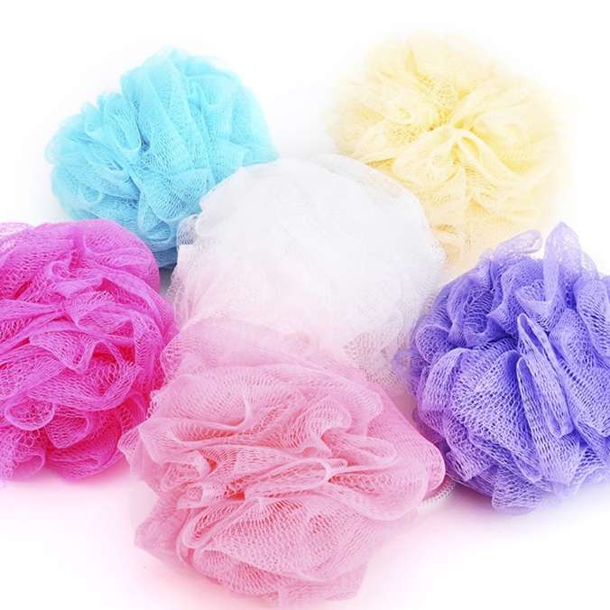 5 PCS Flower Bath Ball Bath Tubs Cool Ball Bath Towel Scrubber Body Cleaning Mesh Shower Wash Sponge