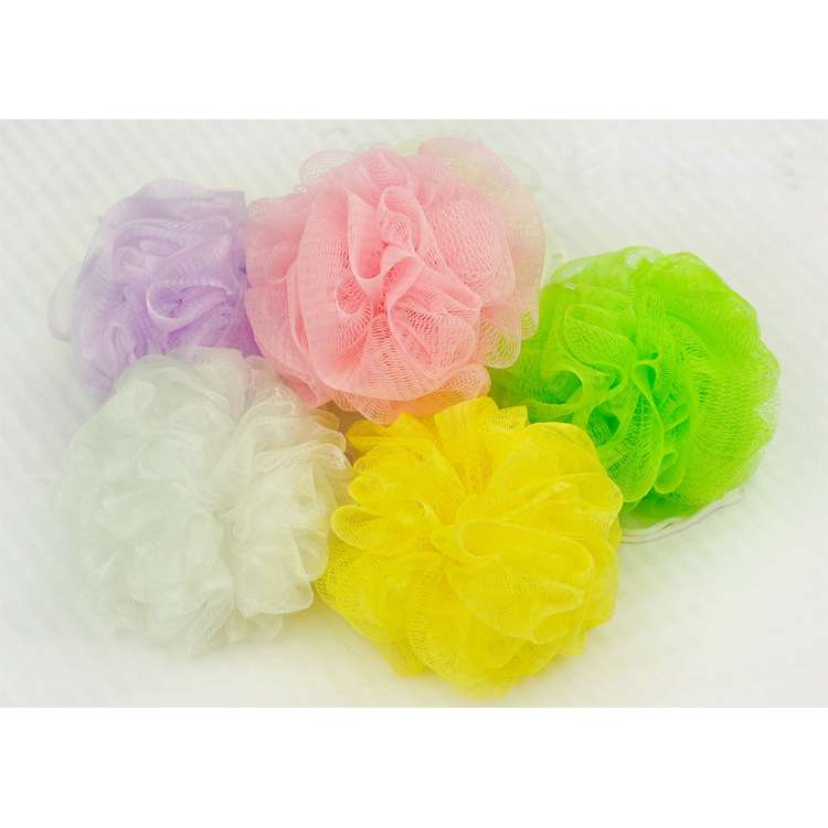 5 PCS Flower Bath Ball Bath Tubs Cool Ball Bath Towel Scrubber Body Cleaning Mesh Shower Wash Sponge