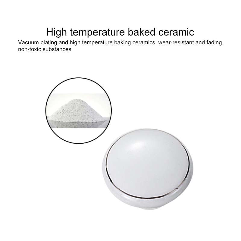 10 PCS 5085 Large Gold Ring Bellflower Pattern Single Hole Ceramic Cabinet Handle