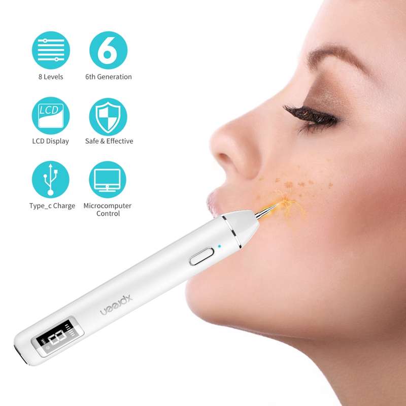 Xpreen XPRE061 Professional Dark Spot Remover Freckle Tattoo Chargeable Wart Mole Remover, with LED